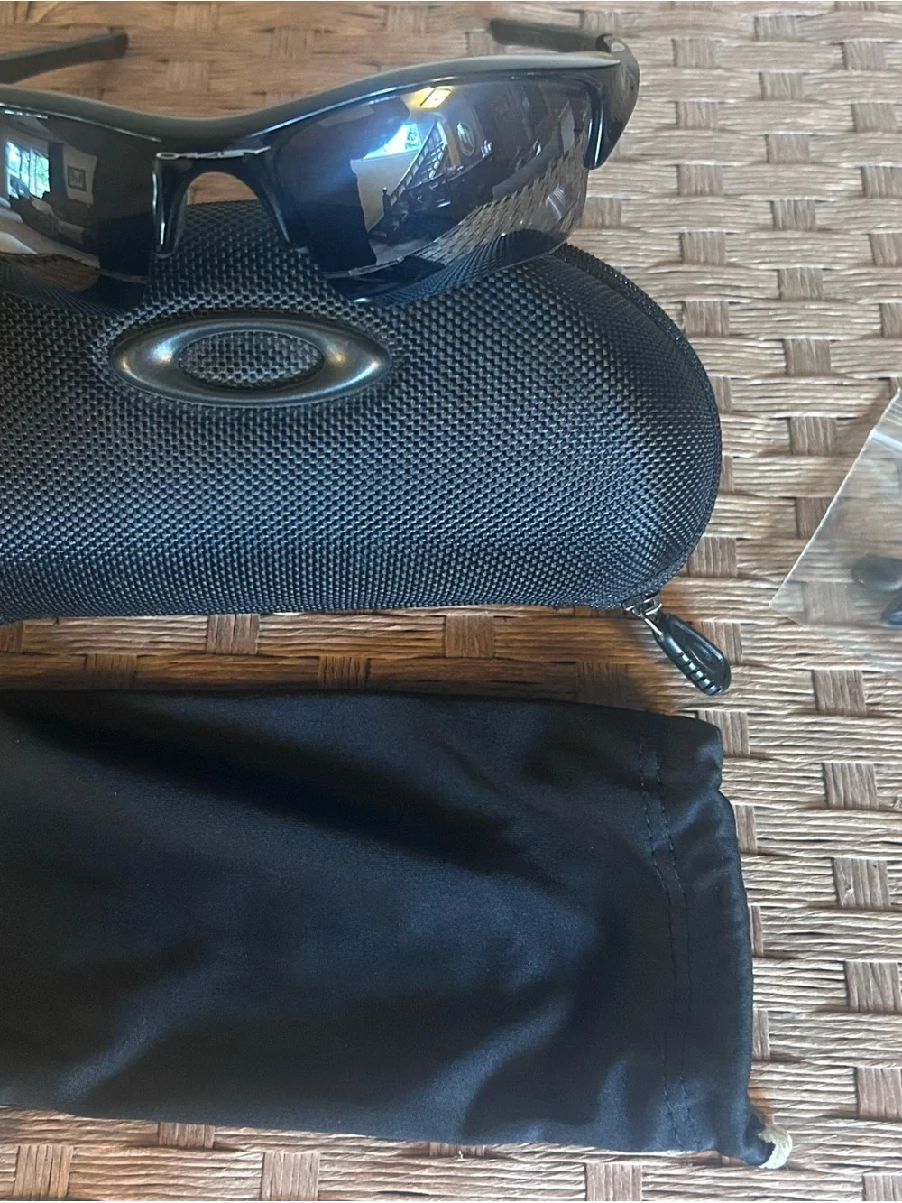 Oakley Black Sunglasses with Dark Lenses